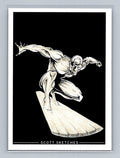 Silver Surfer - Scott Sketches Trading Card Print Fan Art