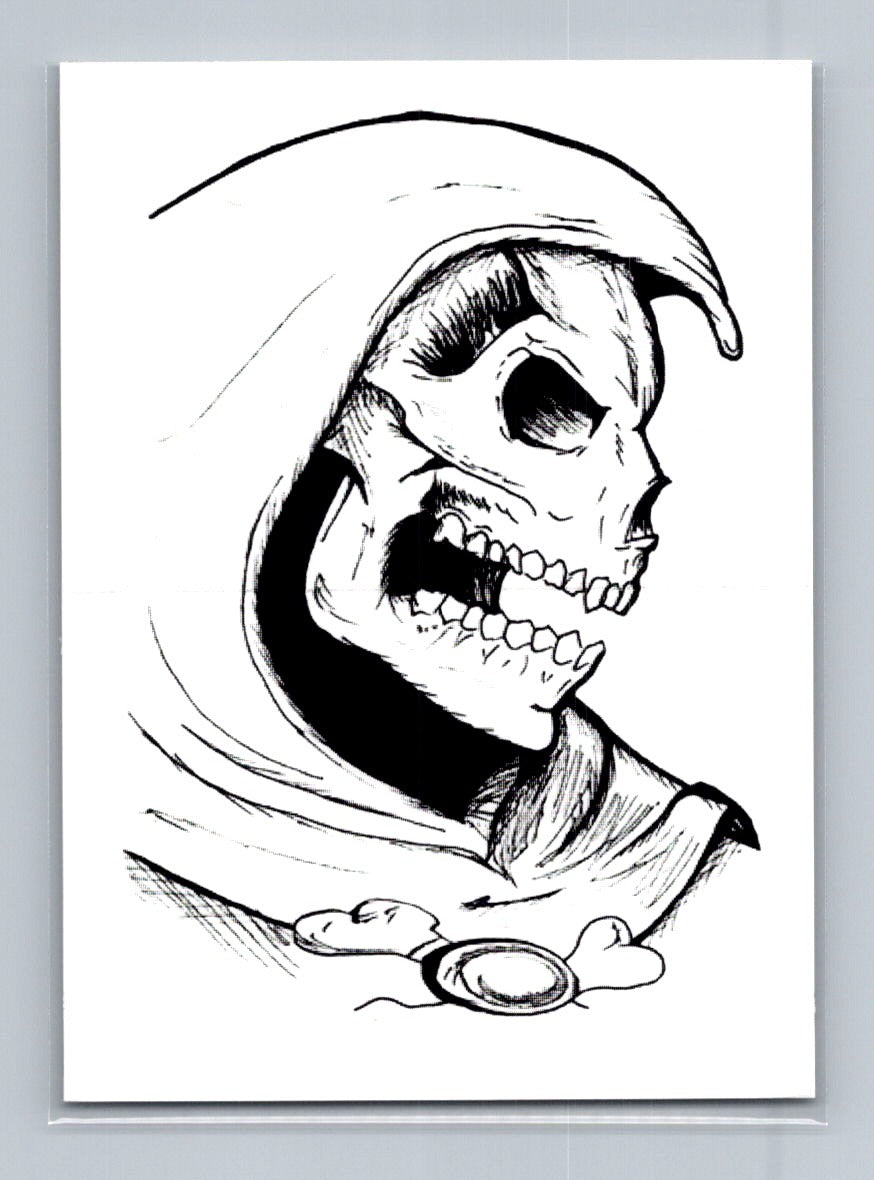 Skeletor - Ink - Scott Sketches Trading Card Print Fan Art
