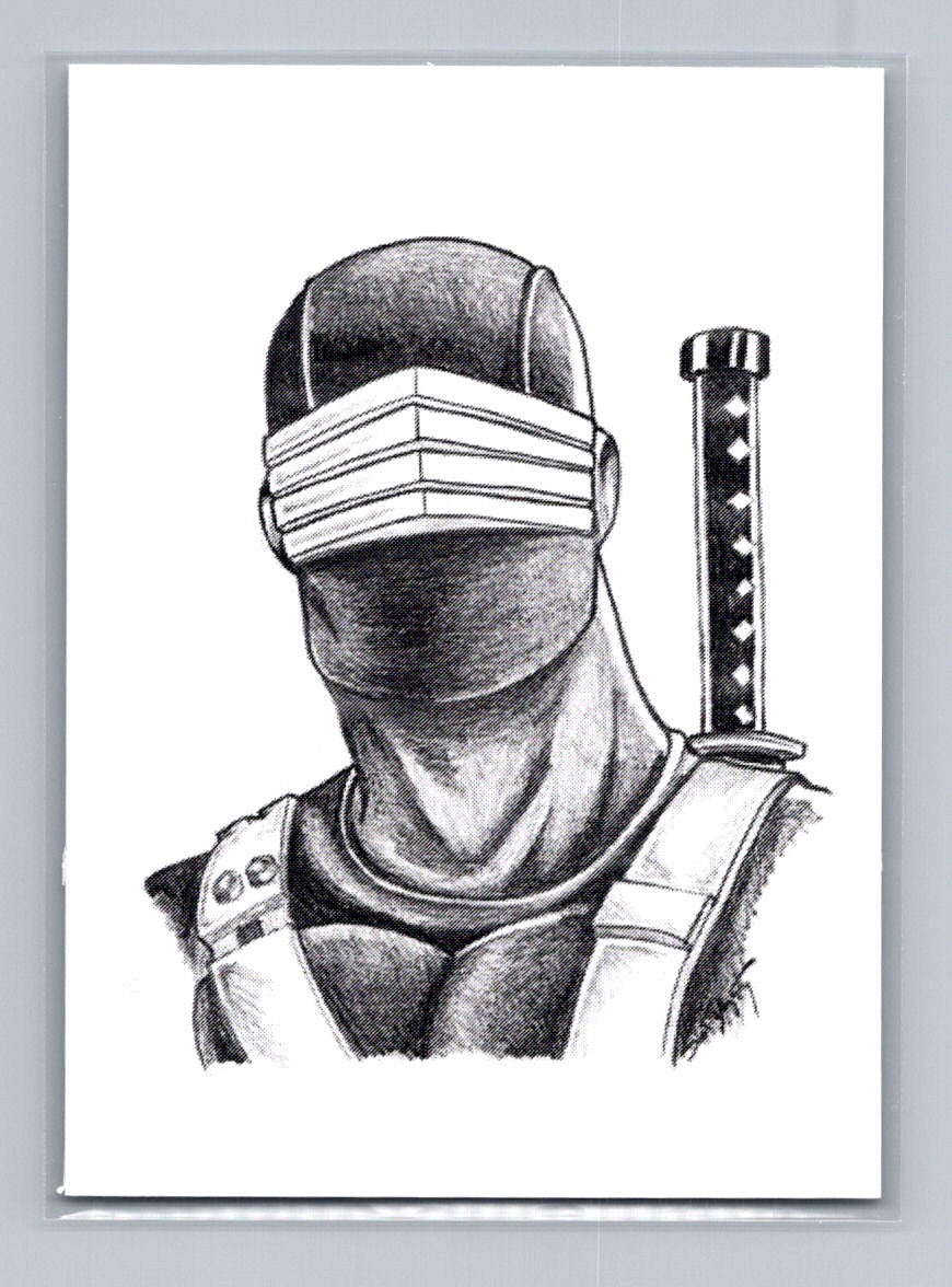 Snake Eyes - Pencil - Scott Sketches Trading Card Print Fan Art
