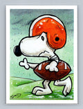 Snoopy - Scott Sketches Trading Card Print Fan Art