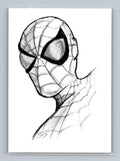 Spider-Man - Pencil2 - Scott Sketches Trading Card Print Fan Art