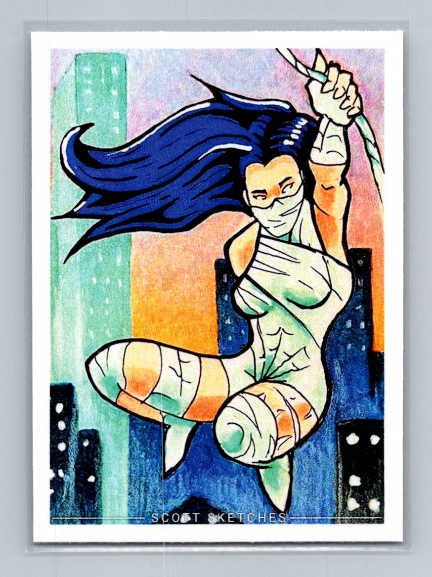 Spider-Silk - Scott Sketches Trading Card Print Fan Art