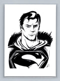 Superman - Scott Sketches Trading Card Print Fan Art
