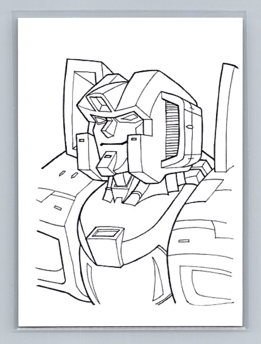 Starscream - Ink - Scott Sketches Trading Card Print Fan Art