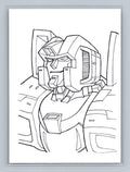 Starscream - Ink - Scott Sketches Trading Card Print Fan Art