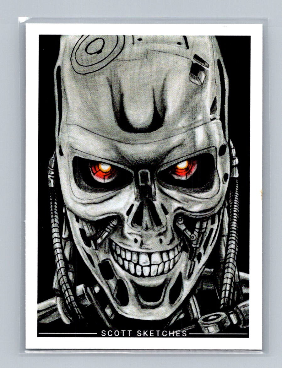 Terminator - T100 - Scott Sketches Trading Card Print Fan Art