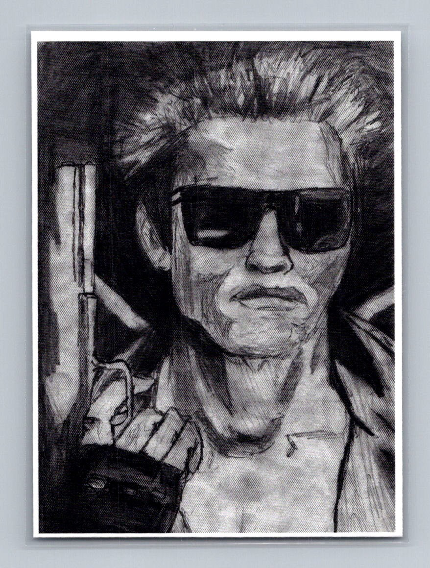 Terminator - Pencil - Scott Sketches Trading Card Print Fan Art