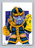 Thanos Mini - Scott Sketches Trading Card Print Fan Art