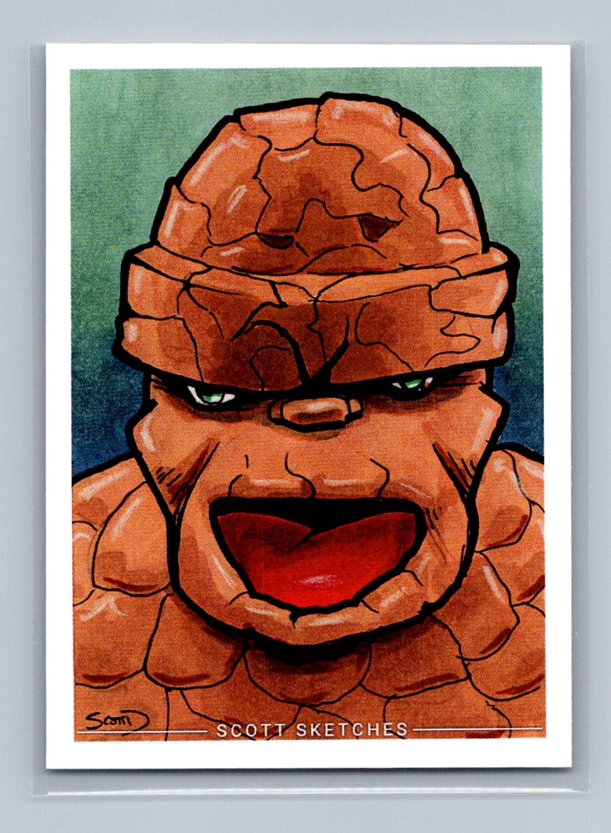 Thing - Scott Sketches Trading Card Print Fan Art