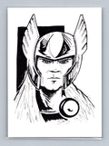 Thor - Scott Sketches Trading Card Print Fan Art