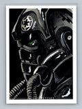 Tie Fighter - Scott Sketches Trading Card Print Fan Art