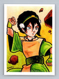 Toph - Scott Sketches Trading Card Print Fan Art