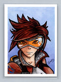 Tracer - Scott Sketches Trading Card Print Fan Art