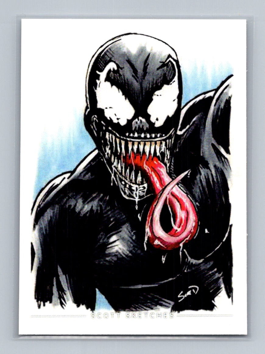 Venom - Scott Sketches Trading Card Print Fan Art