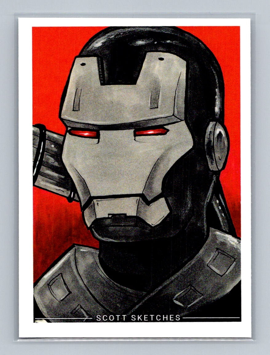 War Machine - Scott Sketches Trading Card Print Fan Art