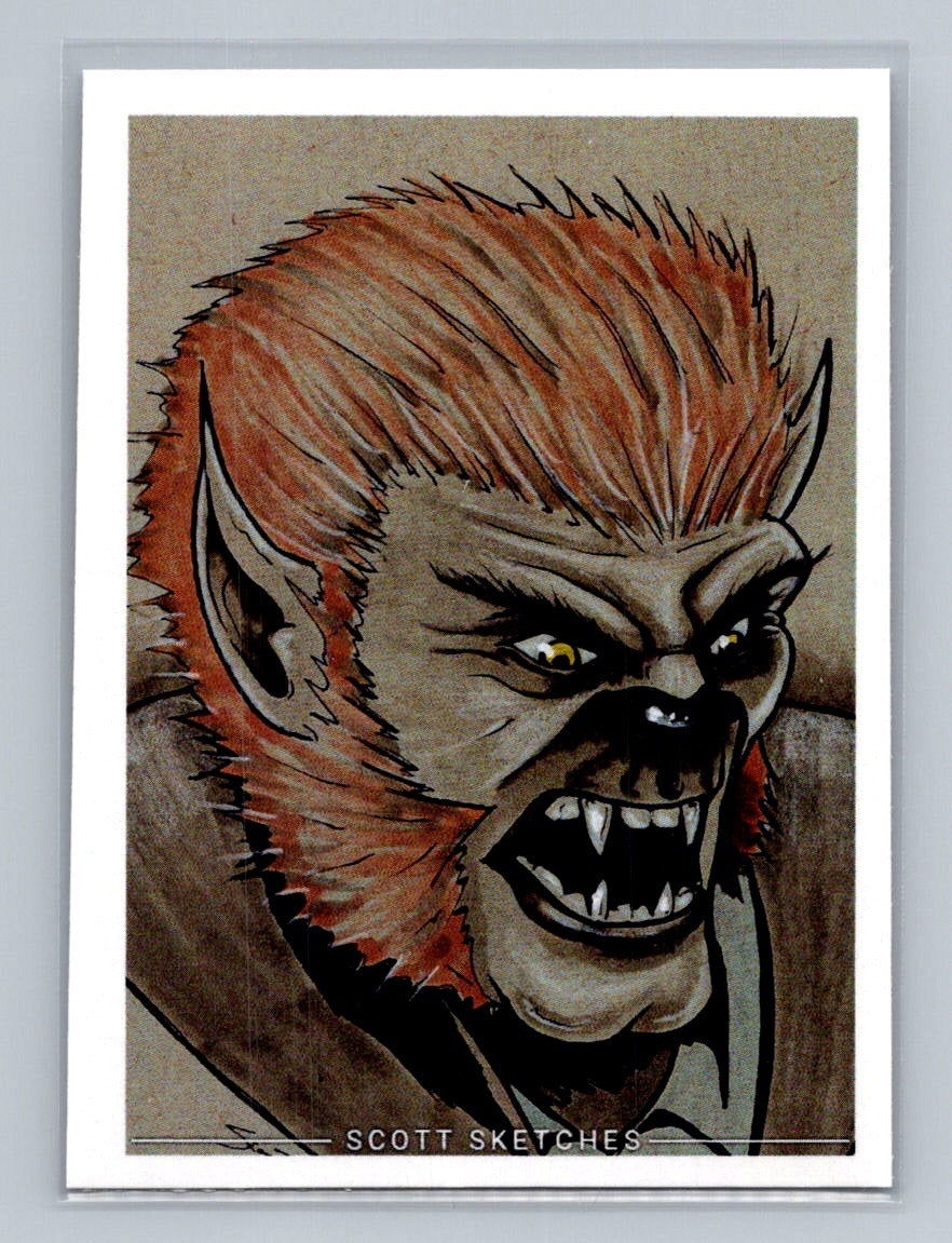Werewolf - Scott Sketches Trading Card Print Fan Art