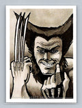 Wolverine - Marker - Scott Sketches Trading Card Print Fan Art