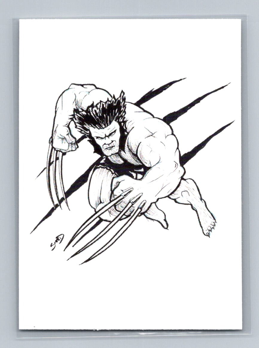 Wolverine - Savage - Scott Sketches Trading Card Print Fan Art