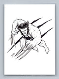 Wolverine - Savage - Scott Sketches Trading Card Print Fan Art