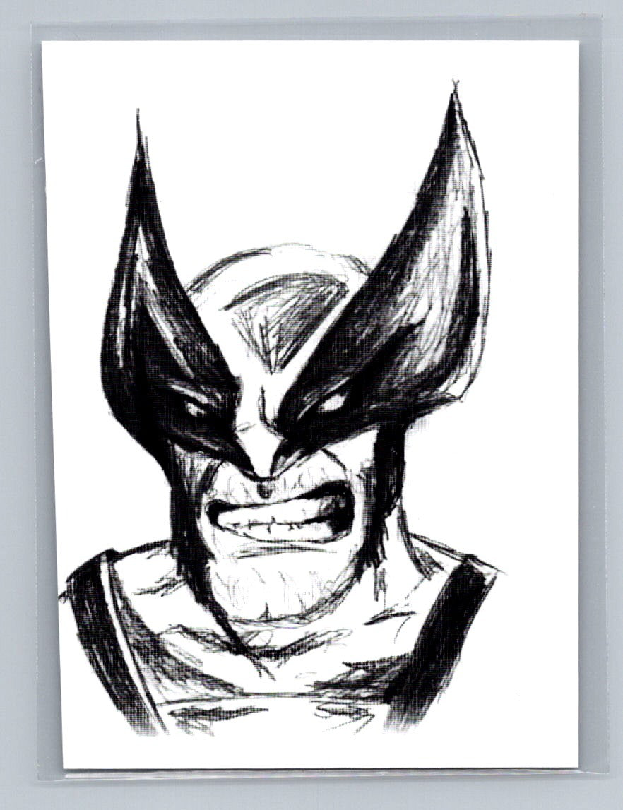 Wolverine - Pencil - Scott Sketches Trading Card Print Fan Art