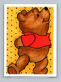 Pooh - Scott Sketches Trading Card Print Fan Art