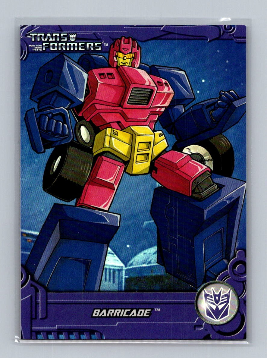 2013 Breygent Transformers Optimum - Barricade #TF8 G1 Foil
