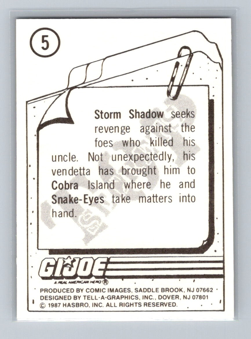 1987 Comic Images G.I. Joe - Storm Shadow #5