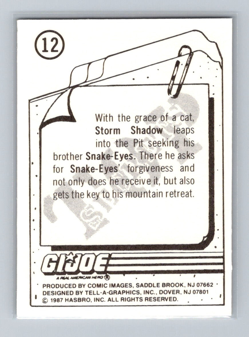 1987 Comic Images G.I. Joe - Storm Shadow #12