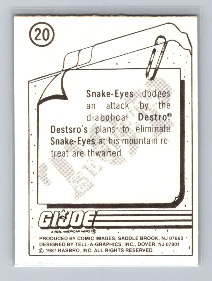 1987 Comic Images G.I. Joe - Snake-Eyes #20